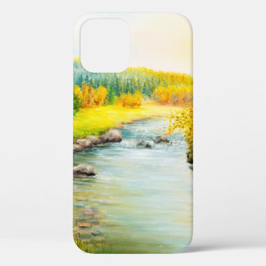  oil painting of beautifl autumn landscape, forest Case-Mate iPhoneケース (裏面)
