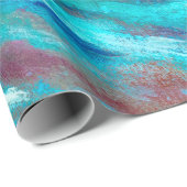 Oil painting on canvas. Abstract art background. F ラッピングペーパー (ロールコーナー)