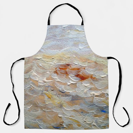 Oil paintings texture, fine artbackground,abstract エプロン (正面)