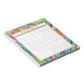 oil pastel Botanical Daily Planner/Calendar Pad ノートパッド (アングル)