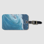 Oil pastel wave for phone case ラゲッジタグ (正面横)