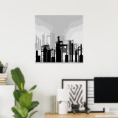 Oil Refinery Environment Poster ポスター (ホームオフィス)