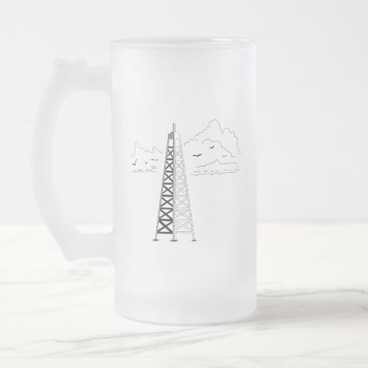 Oil Rig Frosted Mug フロストグラスビールジョッキ (左)