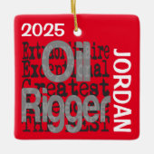 Oil Rigger Extraordinaire CUSTOM セラミックオーナメント (正面)