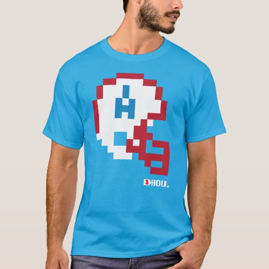 Oilers TecmoボウルヘルメットTシャツ Tシャツ (正面)