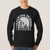 Oilfield Rig Drilling Fracker  Oil Fracking Tシャツ (正面)