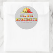 Oilman,油リグラフネック，油フィールドシール，油 ラウンドシール (バッグ)