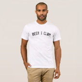 OILO Mens Tシャツビール&クラム Tシャツ (正面フル)