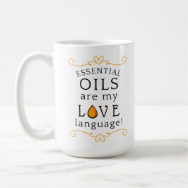 Oils Are My Love Language Coffee Mug Yellow/Gold コーヒーマグカップ