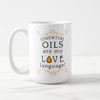 Oils Are My Love Language Coffee Mug Yellow/Gold コーヒーマグカップ