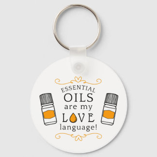 Oils Are My Love Language Key Chain Gold/Yellow キーホルダー