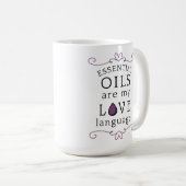 Oils Are My Love Language Mug Lavender/Purple コーヒーマグカップ (正面右)