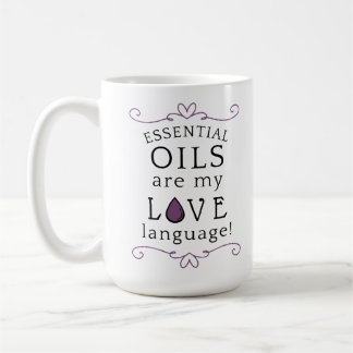 Oils Are My Love Language Mug Lavender/Purple コーヒーマグカップ