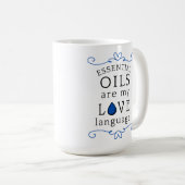 Oils Are My Love Language Mug Navy/Blue コーヒーマグカップ (正面右)