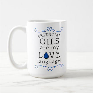 Oils Are My Love Language Mug Navy/Blue コーヒーマグカップ