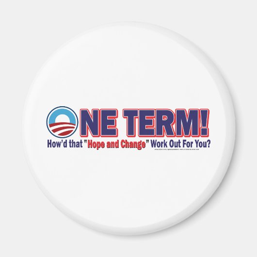 OIne用語 – その希望と変化の効果 マグネット (正面)