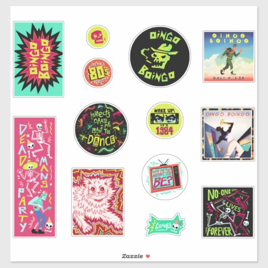 Oingo Boingo 12 sticker set シール (シート)