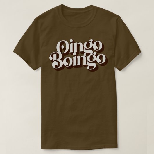 Oingo Boingo Oingo Boingo Oingo Boingo Oingo Boing Tシャツ (デザイン正面)