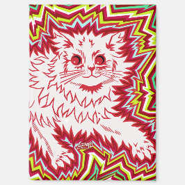 Oingo Boingo psychedelic cat magnet マグネット