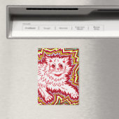 Oingo Boingo psychedelic cat magnet マグネット (インサイチュ (食洗機))