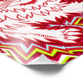 Oingo Boingo psychedelic cat print フォトプリント (角)