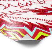 Oingo Boingo psychedelic cat print (variations) フォトプリント (角)