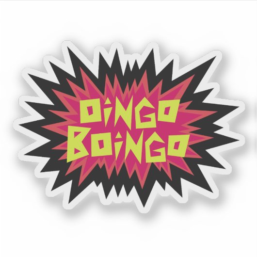 Oingo Boingo spiky sticker シール (正面)