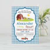 OINK、BAA、CLUCK、FARM BIRTHDAY PARTYモーで 招待状 (スタンド正面)