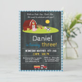 OINK、BAA、CLUCK、FARM BIRTHDAY PARTYモーで 招待状 (スタンド正面)