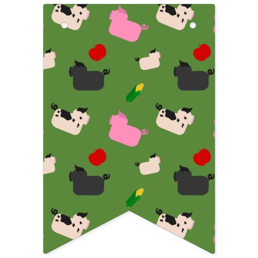 Oink Oinkはこちら バンティングフラッグ (第1の旗)