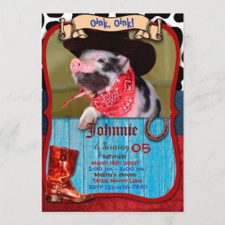 Oink Oink – 豚招待状 招待状