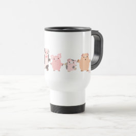 Oinky mug 2:楽しいバンチコミューターマグ トラベルマグ