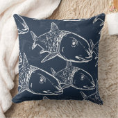 Oio -ハワイアンボニーフィッシュプリントパターン クッション (ブランケット)