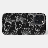 Oio - ハワイアン・ボーンフィッシュ柄 iPhoneケース (裏面横)