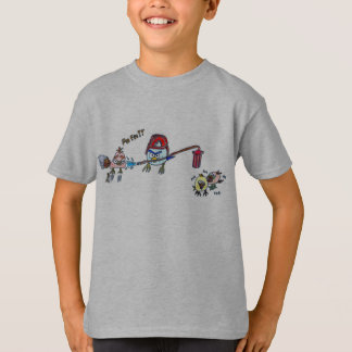 Oiseau en colère pompier tシャツ