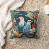 oiseaux et plantes des tropiques クッション (ブランケット)