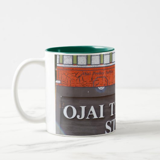 Ojaiのトロリー停止2toneマグ ツートーンマグカップ (左)