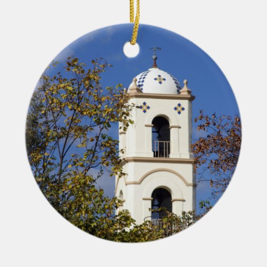 Ojaiの郵便局タワー セラミックオーナメント (正面)