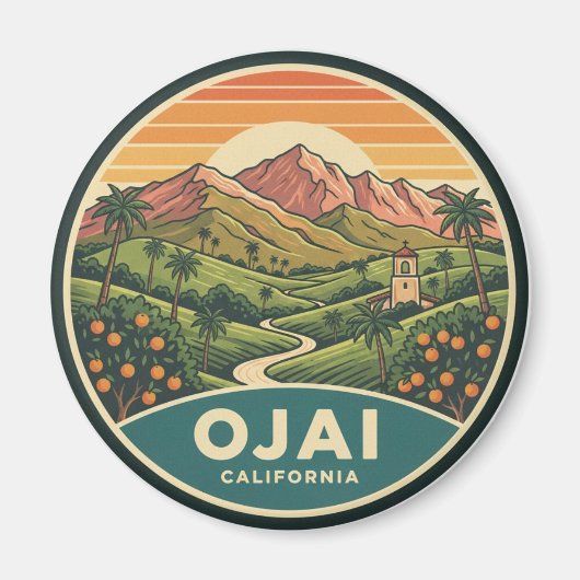 Ojai California マグネット (正面)