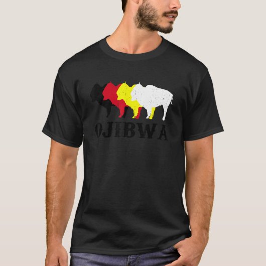 Ojibwa Anishinaabeg Ojibwe Native American Medicin Tシャツ (正面)