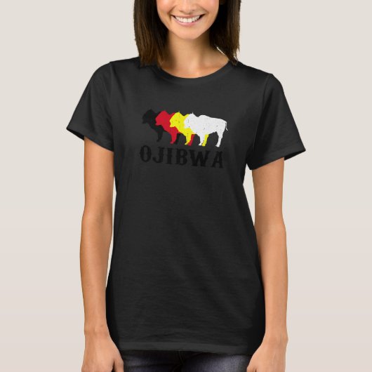 Ojibwa Anishinaabeg Ojibwe Native American Medicin Tシャツ (正面)