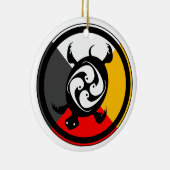 Ojibway Dodem Miskwaadesi セラミックオーナメント (右)
