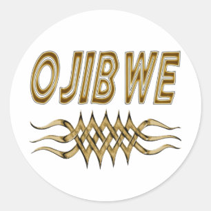 Ojibweのデカールかステッカーシート ラウンドシール