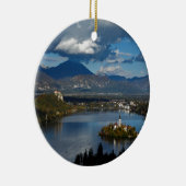Ojstricaから出血する湖の眺め セラミックオーナメント (右)