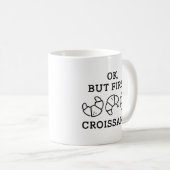 Okだが最初のクロワッサン コーヒーマグカップ (正面右)
