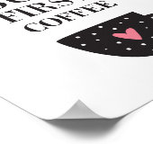 Okだが最初のコーヒー ポスター (角)