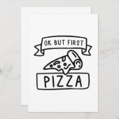 Okだが最初のピザ サンキューカード (正面/裏面)
