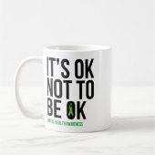 Okでなくても大丈夫 – Mental Health認識度リブ コーヒーマグカップ (左)