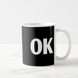Okと書いてあるTシャツ - Okと書かれたシャツ コーヒーマグカップ