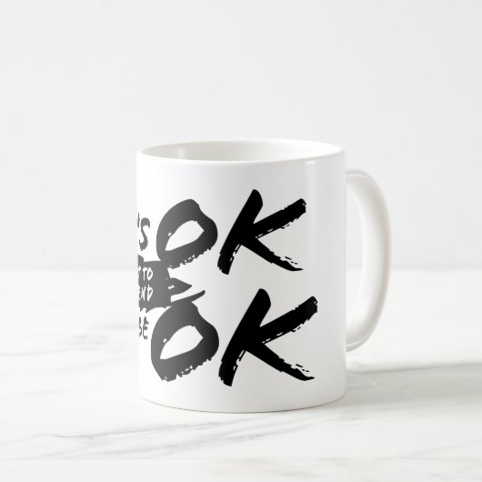 OKのフリはしないほうがいいよ。 コーヒーマグカップ (正面右)